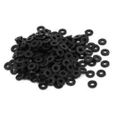M2 x 5mm x 1mm Nylon Flat Insulating Washers Gaskets Spacers Black 200PCS