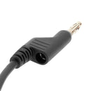 Banana Plug to Alligator Clip Connect Cable Multimeter Test Cord Black