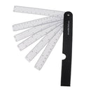 Set of 5 Foldable Fan Reduction Scale Ruler with 6 Blades for Engineering