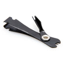 Stainless Steel Fly Fishing Nipper With Knot Tying Tool LineNipper--6.5cmBlackTU