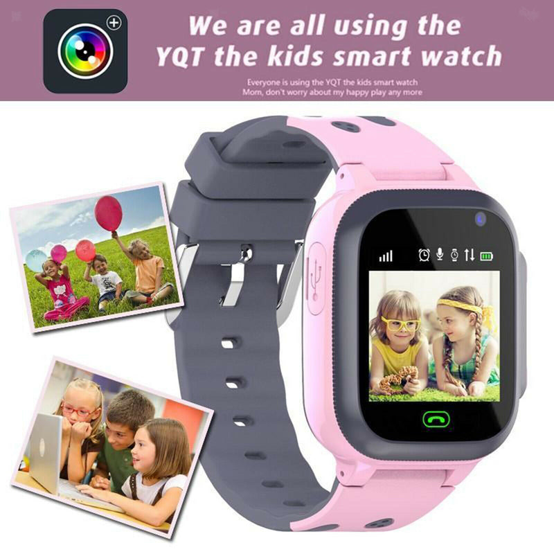 2Pcs Children Kids Tracker Smart Watch Phone Camera SOS Call for Age 4-12