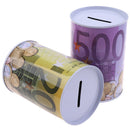 1pc Euro Dollar Money Box Safe Cylinder Piggy Bank Banks For Coins Deposit Bo Gw