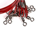 10Pc 50cm Fishing Trace Wire Lure Stainless Steel Wire Leader Fishing Line SNY