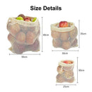 Reusable Produce Bags, Natural Cotton Material Is Biodegradable, Machine Wa Z9L6