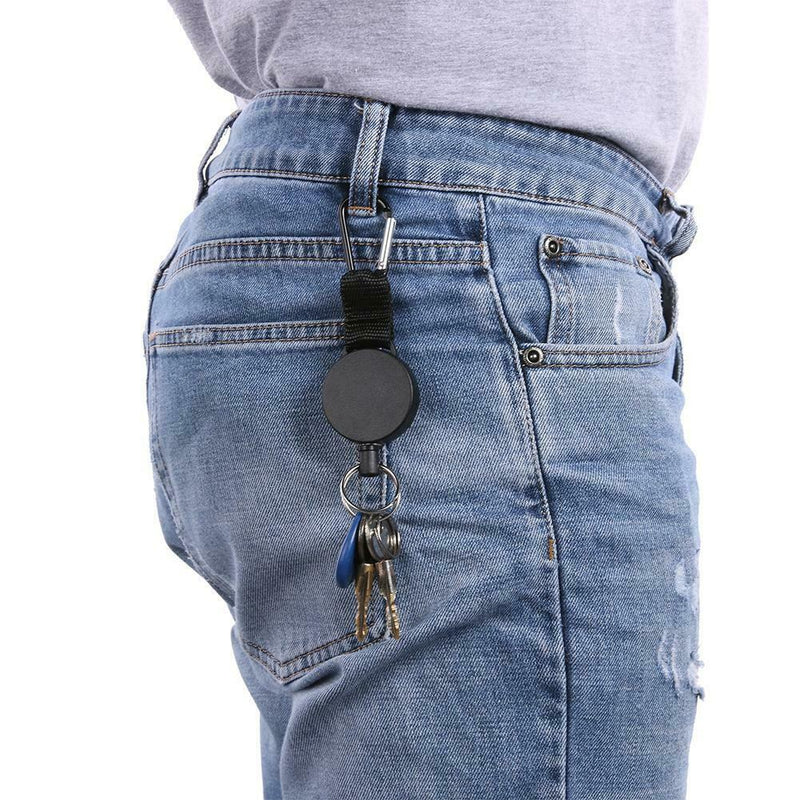 Safety Anti-lost Rope Burglar Quickdraw Retractable Keyrings Keychains