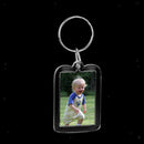 20Pcs Acrylic Clear Key Ring Keychain Photo Picture Frame Gifts 5x3.3cm