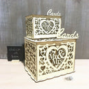 Mr & Mrs Wedding Gift Card Box Wooden Wedding Invitation Card Box Card Sign