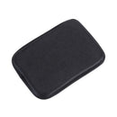 Center Console Cushion Mat Cover Protector PU Leather Pad Car Armrest Black R9B9