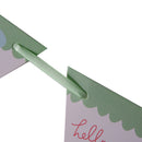 1set Dinosaur theme party Happy Birthday Paper Banner Bunting Pennant Flags Gw