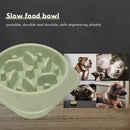 Pet Slow Feed Bowl Portable Dog Foods Bowl Prevent Obesity Feeder (Green) A