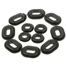 120pcs Black Rubber Side Cover Grommets For