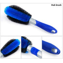 2-Pack Wheel Brush Hub Brush For Car, Auto Short Handle Tire Cleaning Brush