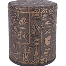 1 pc High Quality Brown Leather Rune Dice Cup PU leather 82x82x91mm!E