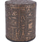 1 pc High Quality Brown Leather Rune Dice Cup PU leather 82x82x91mm!E