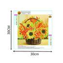 5D DIY Diamond Painting Sunflowers Cross Stitch Embroidery Rhinestones Kits