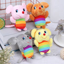 11CM 2020 Cartoon Rat Year Plush Mouse Chinese Style Keychain Backpack Accessa3C