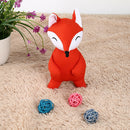 Plush Squeaky Dog Molar Bite Chew Toys Cute Animal Puppy Soft Playing (Red) A
