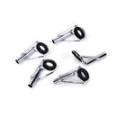 80pcs 10Sizes Steel Fishing Rod Pole Guide Tip Top Ring Eye Repair Kit Black MME
