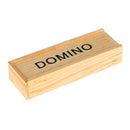 Classic Numbers Teaching Aids Table Game Wood Dominoes Set With Storage Case
