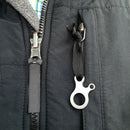 Practical Stainless Steel 3-Holes Quicklink Buckle Carabiner Knotting Tool