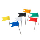 100 Pieces Mixed Color Flag Push Pins Nail Thumb Tack Drawing Map Pin Stationery