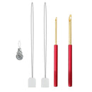 1Set Colorful Rainbow Punch  Embroidery Starter Kits For Beginner DIY Tool