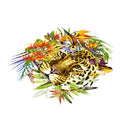 Leopard Head Patches Transfer Iron On Parches DIY Washable Clothes Stickers0K