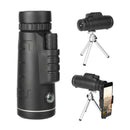 40X60 Portable Hunting Camping Monocular Telescope w/ Phone Clip + Bag + Tripod