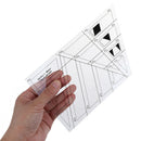Trapezoid Quilts Plastic Ruler Sewing Patchwork Ruler Tools Tailor Craft DIY3C