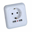 European Standard Dual USB Home Wall Socket European Socket Power Outlet Panel