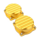 1 Pair Motorcycle Carburetor Cover Lid Carb Tops fits Triumph 08-15 Golden