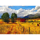 Landscape 5D DIY Full Round Drill Diamond Painting Rhinestone Art (Field)