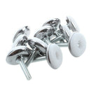 M6 x 25mm Plastic Base Leveller Leveling Foot Furniture Glide 10 Pcs