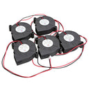 5Pcs Black Brushless DC Cooling Blower Fan 5015S 5V 0.15A 50x15mm SN9F