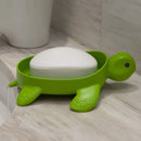 anya Plastic Turtle Shape Soap Soap Dish Draining Soap Holder With Lid Soap