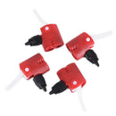 1Pc Bicycle Red Pump Valve Nozzle Hose Adapter Double Head Pumping Accessori-ME
