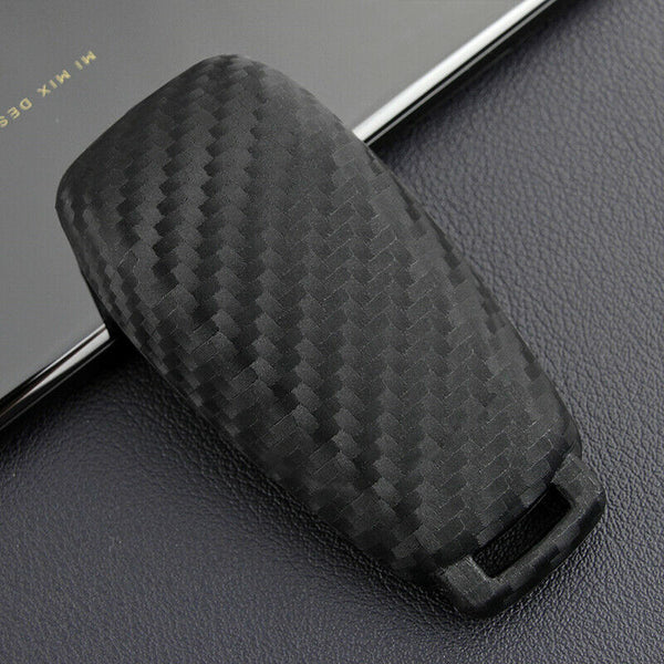 Car Key Fob Soft Carbon Fiber Pattern Case Cover  For Mercedes W177 W205 C205