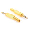 2Pcs Stereo 3.5mm Headphone Earphone DIY Male Audio Jack Plug Solder Connect_