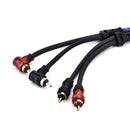 5M 2 Rca To 2 Rca Plug Car Stereo Audio Cable Amplifier Braided Tool