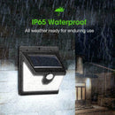 40 LED Waterproof Solar Power PIR Motion Sensor Wall B5O6 Lights Outdoor Ga W3B3