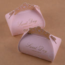10 Pcs Romantic Pink Crown Candy Boxes Bags Wedding Birthday Party Favor Gift