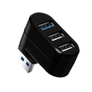 3 Ports USB Hub Extension 2x USB 2.0 1x USB 3.0 Multi USB Hub Splitter 180