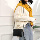 Alligator Pattern Wristlet Clutch Women Shoulder Messenger Handbags (Black)