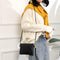 Alligator Pattern Wristlet Clutch Women Shoulder Messenger Handbags (Black)