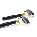New Natural Obsidian Quartz Face Massage Roller Practical Jade Facial Anti  F5E6