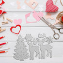 Christmas Tree Elk Cut Die DIY Scrapbooking Embossing Paper Card Stencils