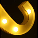 White Large Plastic Marquee Freestanding Alphabet LED Light UP Letters C