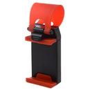 Black and red steering wheel pendant phone holder