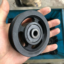 90mm Black Iron Core Bearing Pulley Wheel Cable Gym Equipment Part Wearproof M&O