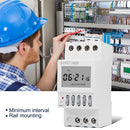 TM621 LCD Display Time Digital Timer Switch DIN Rail Weekly Programmable Power
